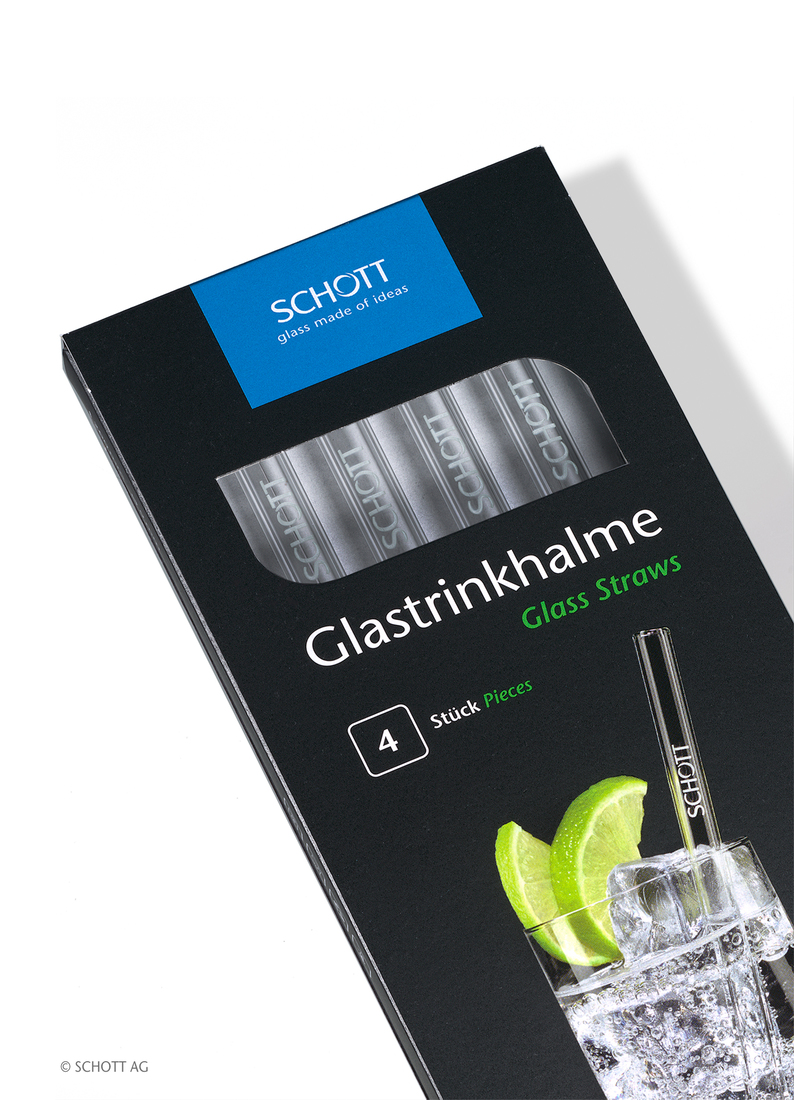 SCHOTT Glastrinkhalm im 4er Set / 200mm – Bild 3