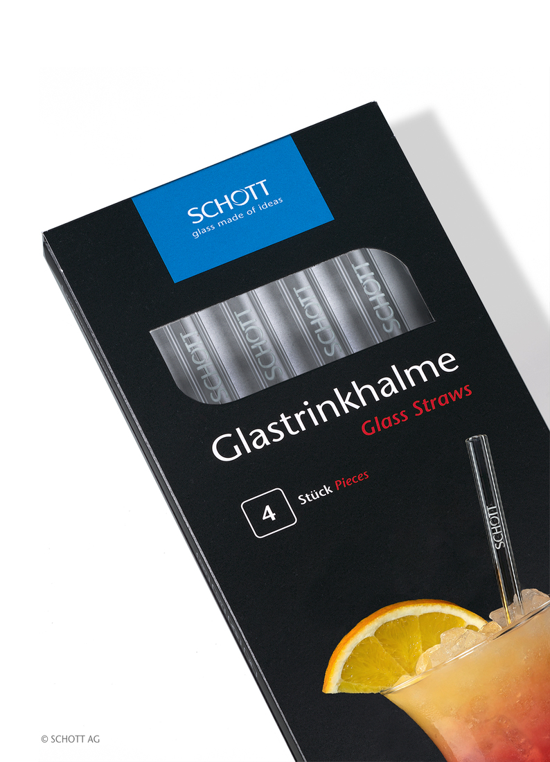 SCHOTT Glastrinkhalm im 4er Set / 230mm – Bild 3