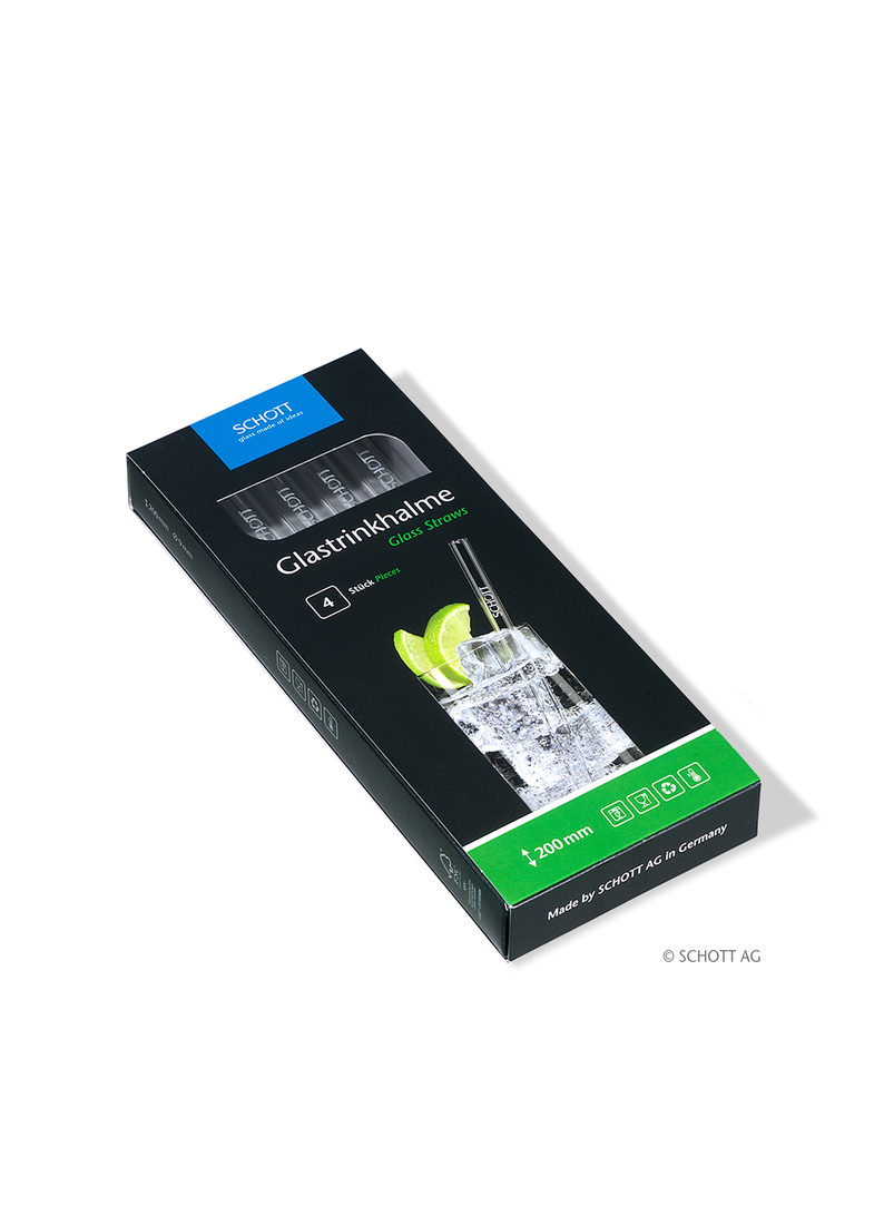 SCHOTT Glastrinkhalm im 4er Set / 200mm – Bild 4
