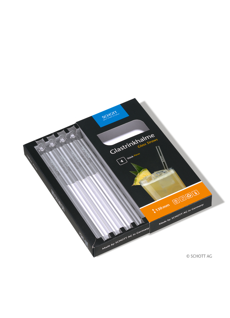 SCHOTT Glastrinkhalm im 4er Set / 150mm – Bild 5