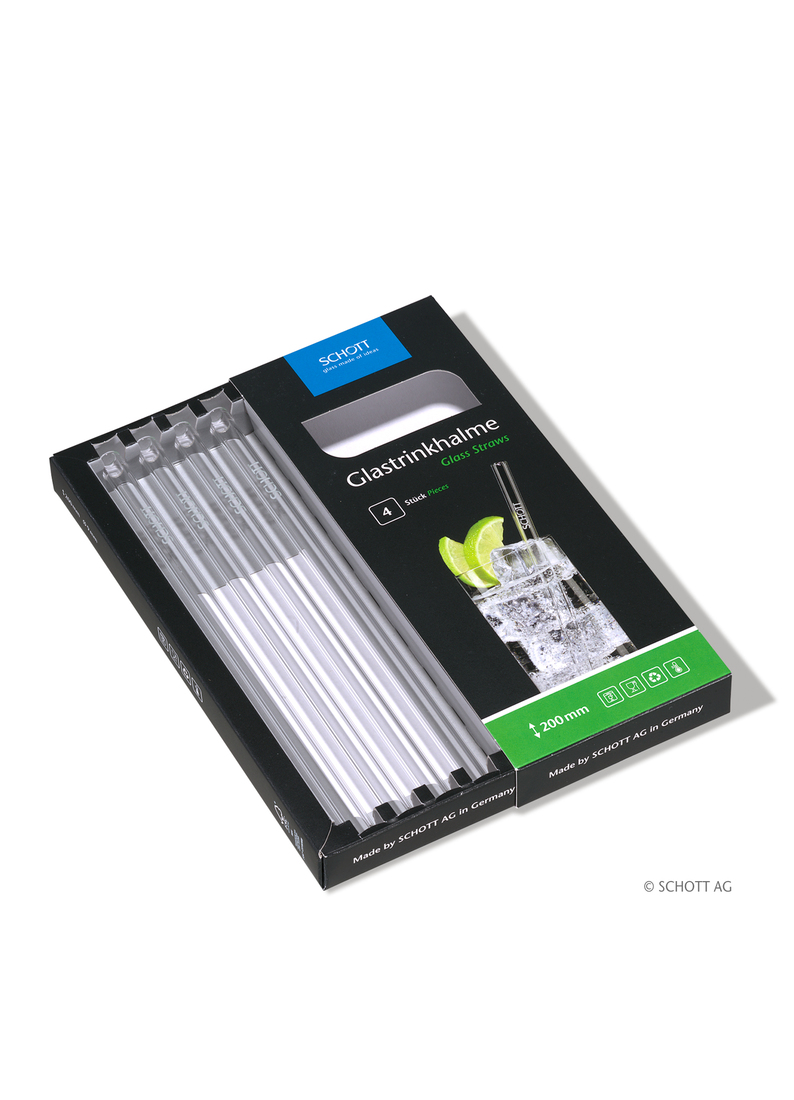 SCHOTT Glastrinkhalm im 4er Set / 200mm – Bild 5