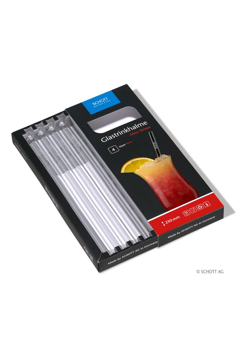 SCHOTT Glastrinkhalm im 4er Set / 230mm – Bild 5