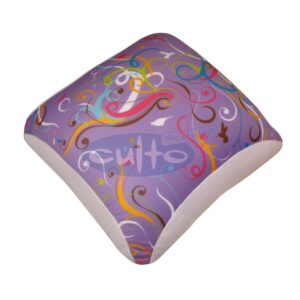 Mio Fiesta, Ornament lila , Plüsch weiß, 35 x 35 x 16 cm