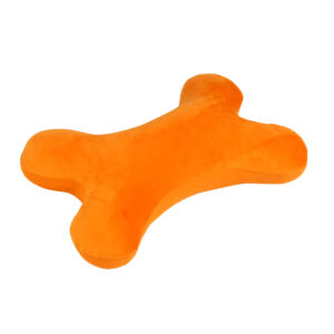 Mio Knochen, Plüsch, papaya, 42 x 14 x 11 cm