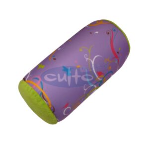 Mio Rolle Ornament lila, Plüsch grün, 30 x 17 x 17 cm