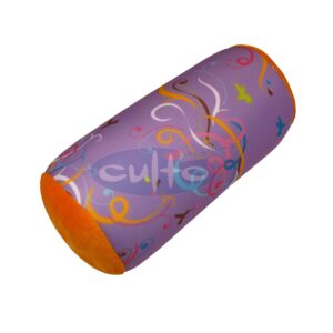 Mio Rolle Ornament lila, Plüsch orange, 30 x 17 x 17 cm