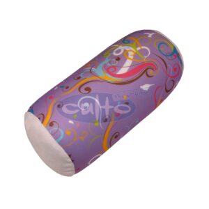 Mio Rolle Ornament lila, Plüsch weiß, 30 x 17 x 17 cm