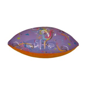 Mio Trinity Ornament lila, Plüsch orange, 70 x 30 x 25 cm